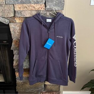 NWT Columbia Logo Full Zip Hoodie